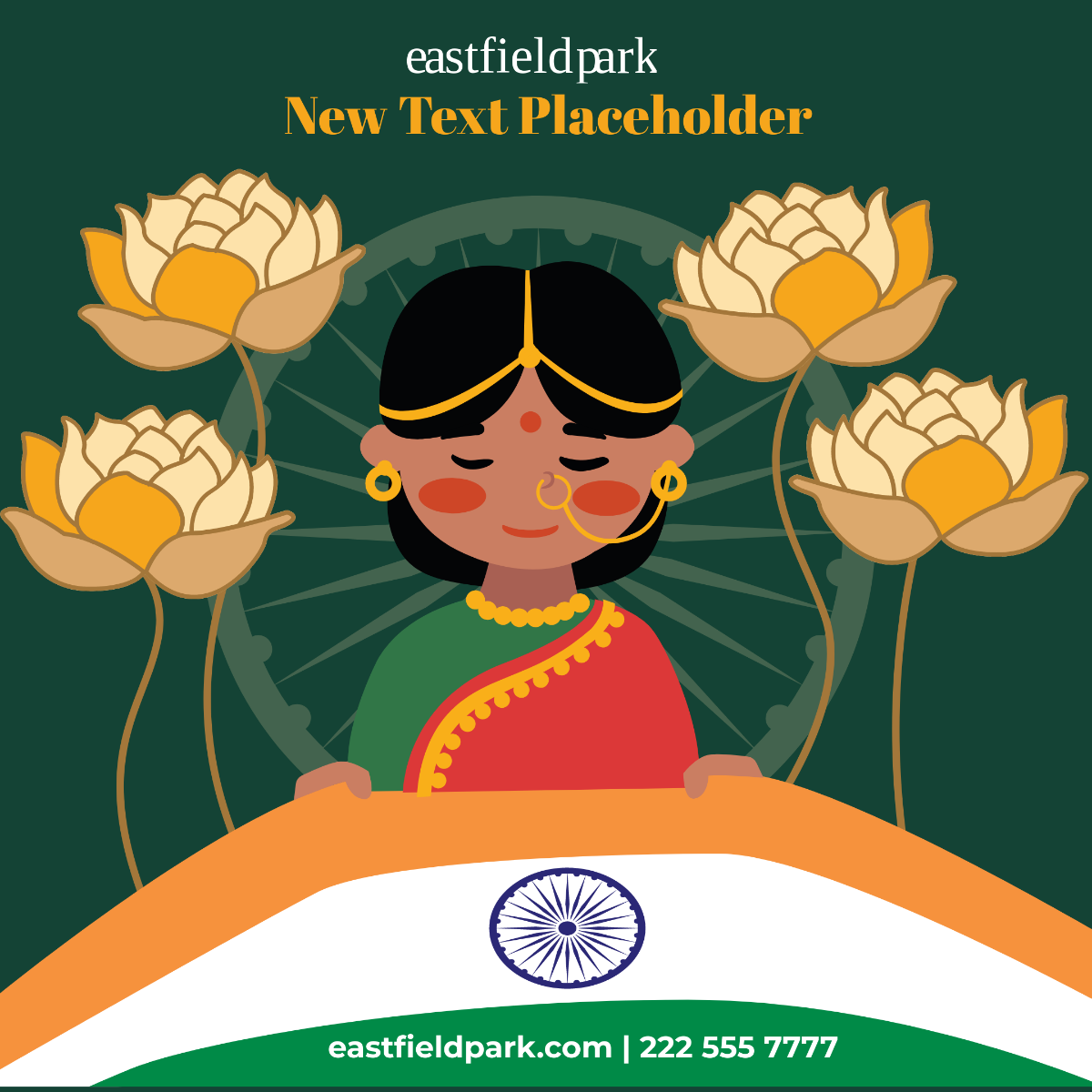 Free India Independence Day AI Image Template