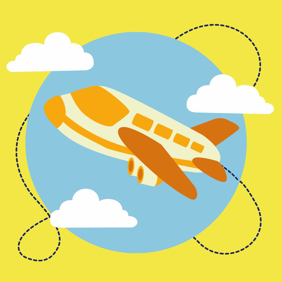 National Aviation Day Clipart Template