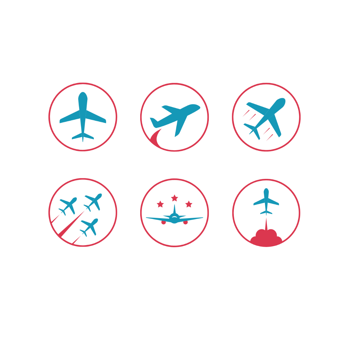 National Aviation Day Symbol Template