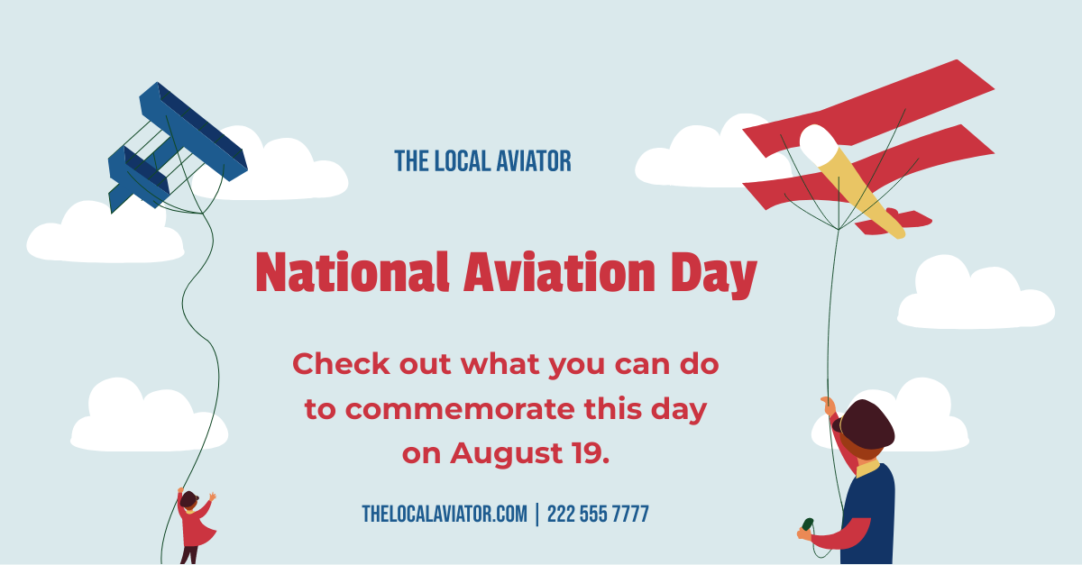 Free National Aviation Day LinkedIn Banner Template