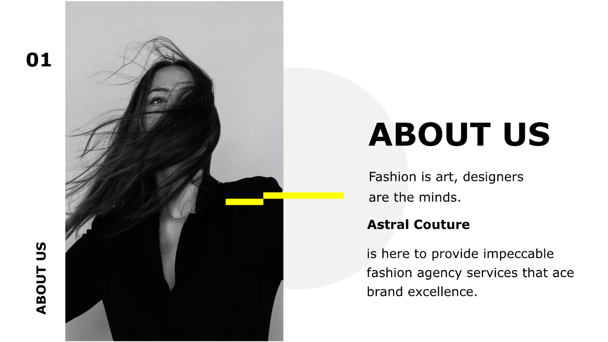 Free Fashion Agency Presentation Template to Edit Online