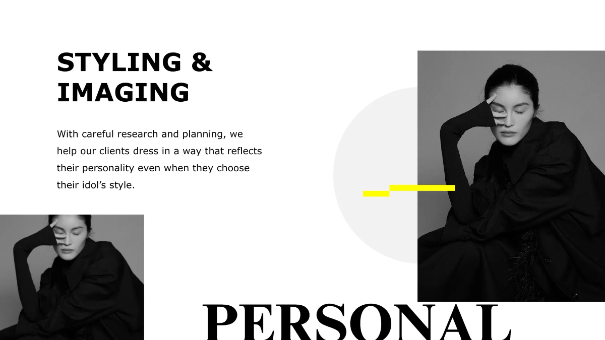 Free Fashion Agency Presentation Template to Edit Online