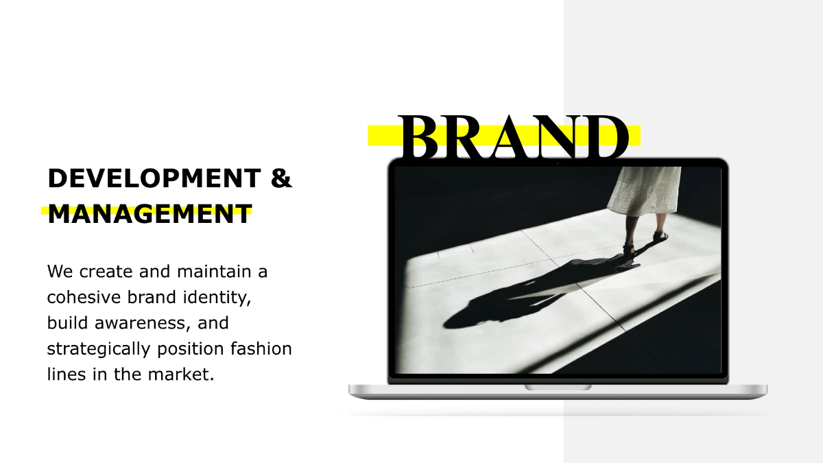 Free Fashion Agency Presentation Template to Edit Online