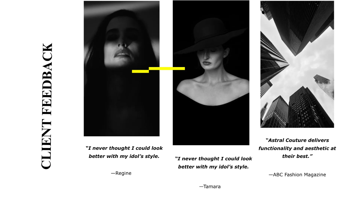 Free Fashion Agency Presentation Template to Edit Online