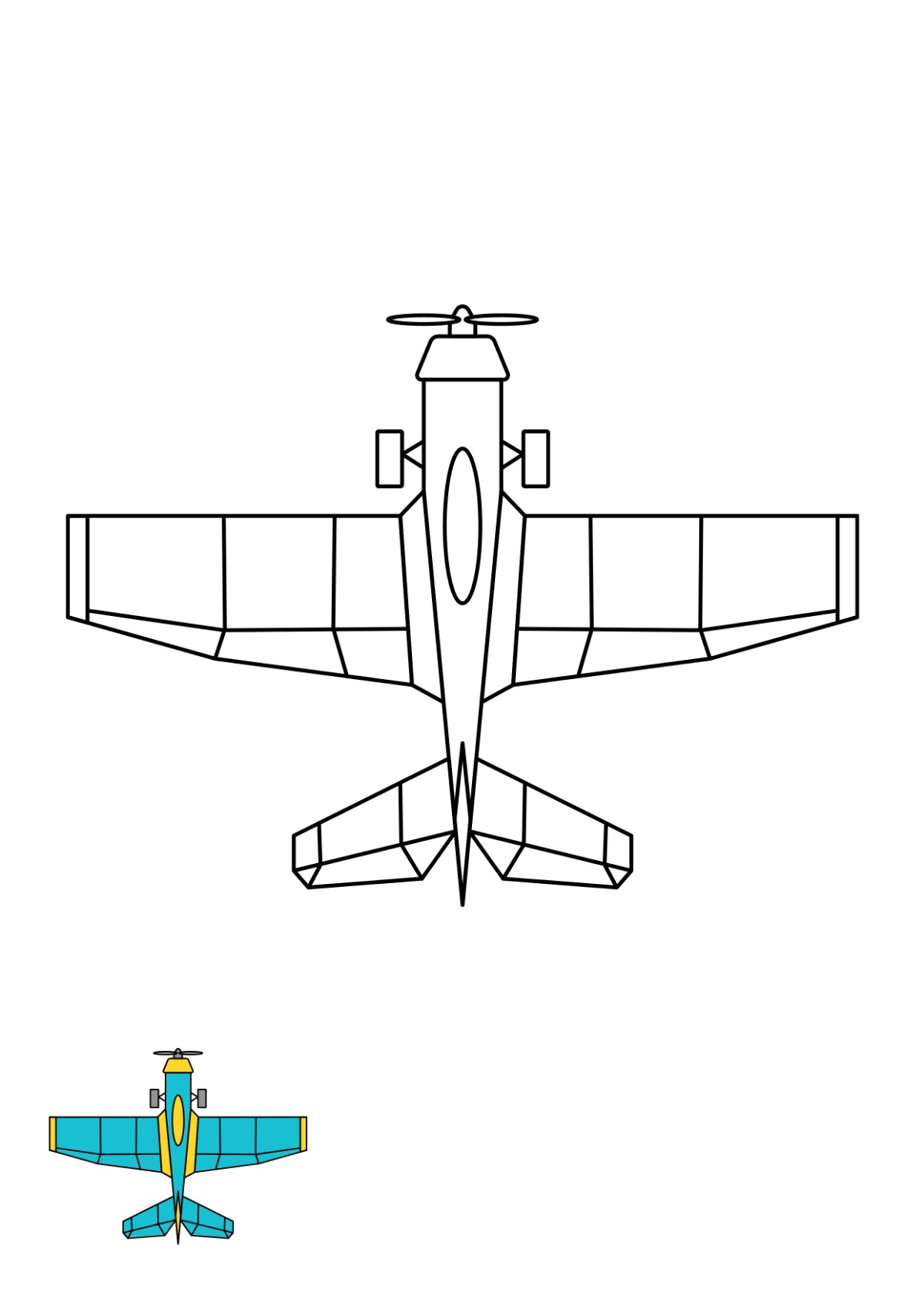 National Aviation Day Coloring Page