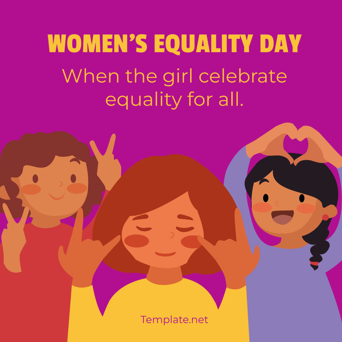 Womens Equality Day Meme Template - Edit Online & Download