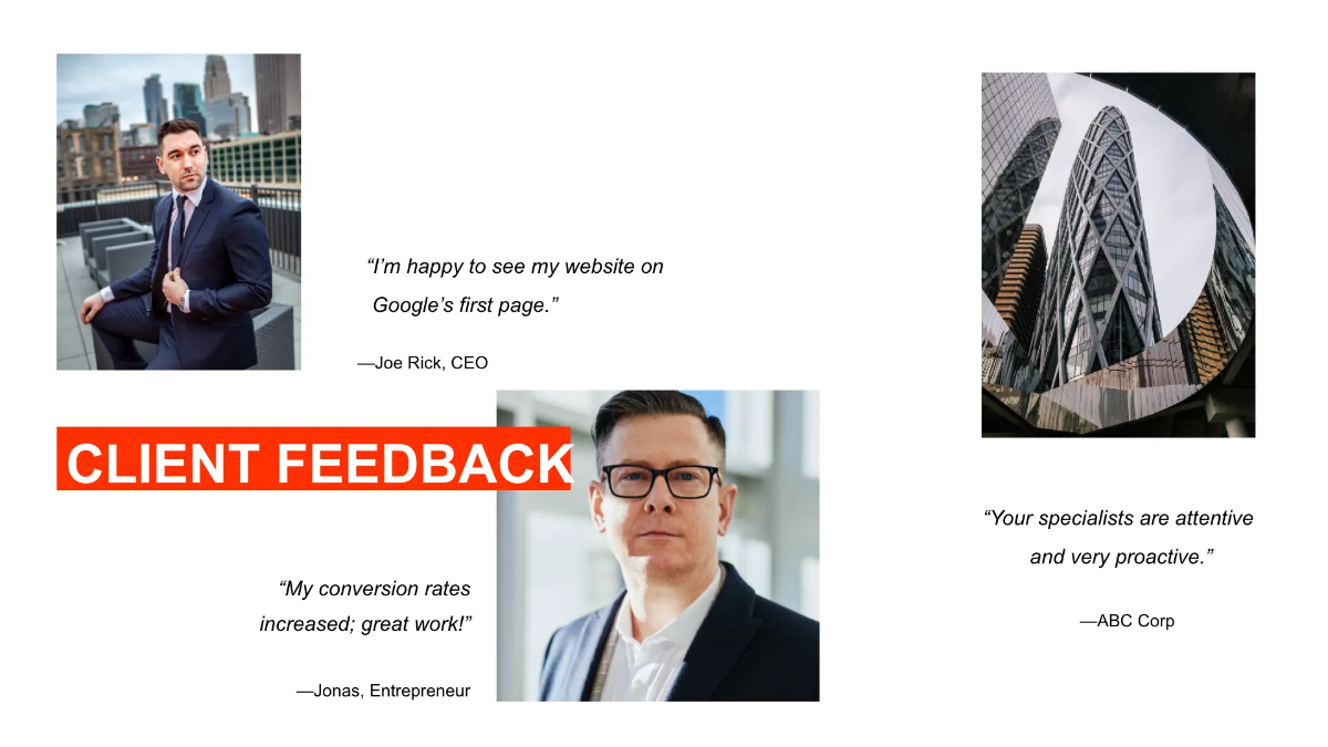 Free SEO Agency Presentation Template to Edit Online