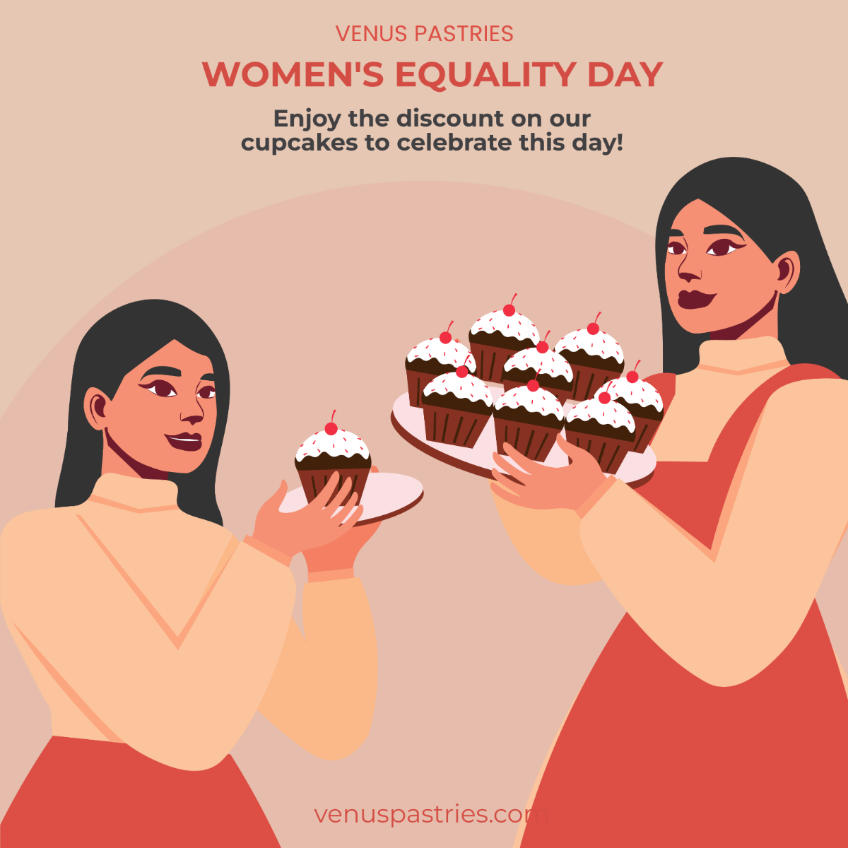 Womens Equality Day LinkedIn Post Template