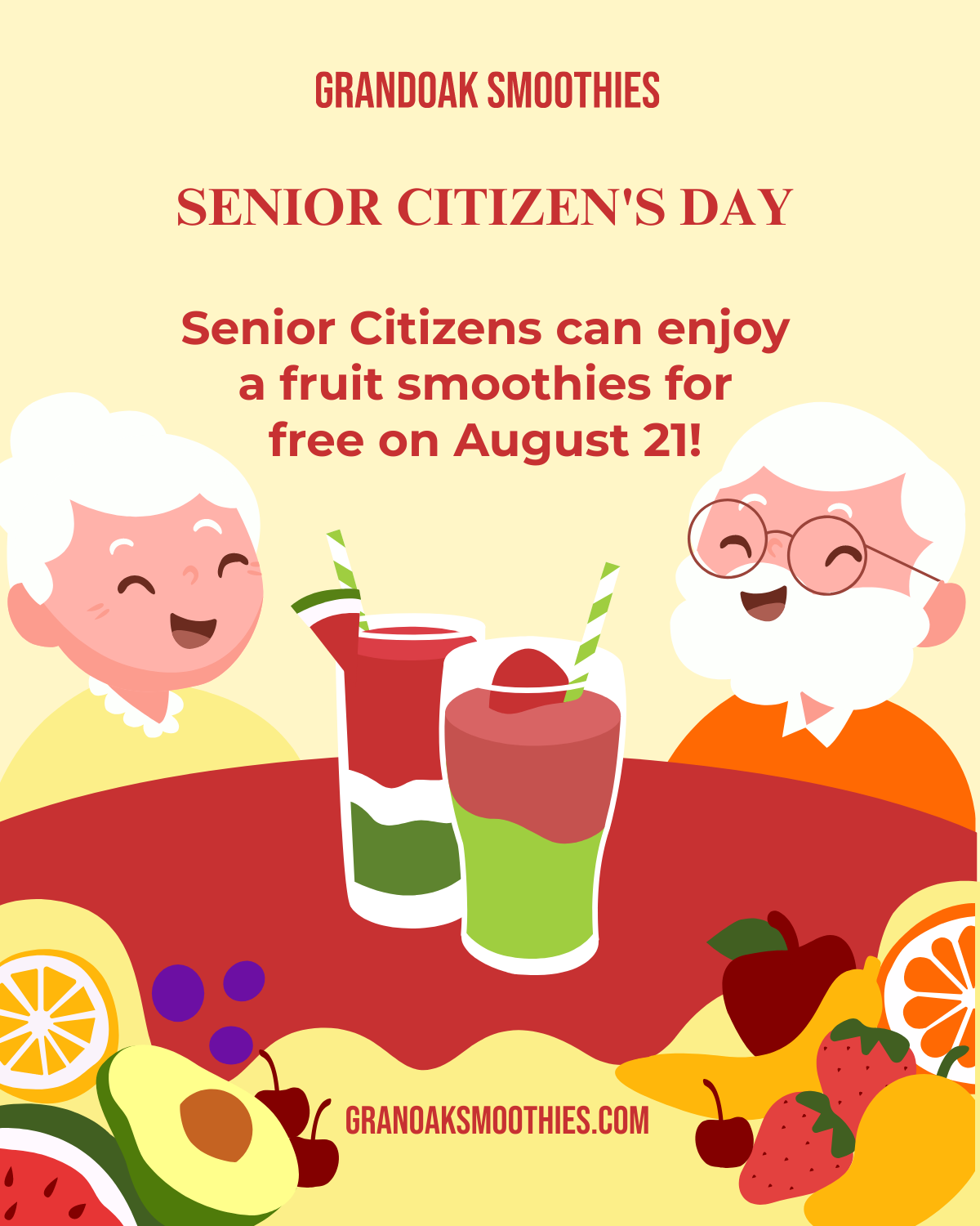 Free Senior Citizen's Day Facebook Post Template