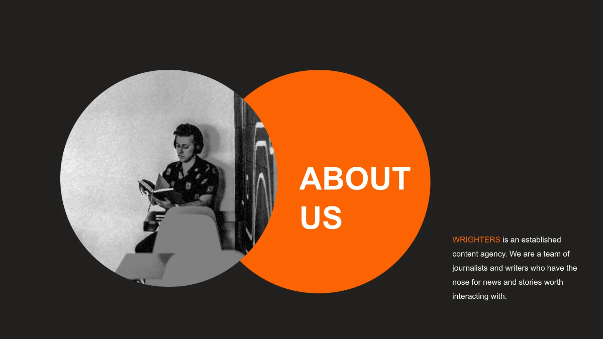 Free Editorial Agency Presentation Template to Edit Online