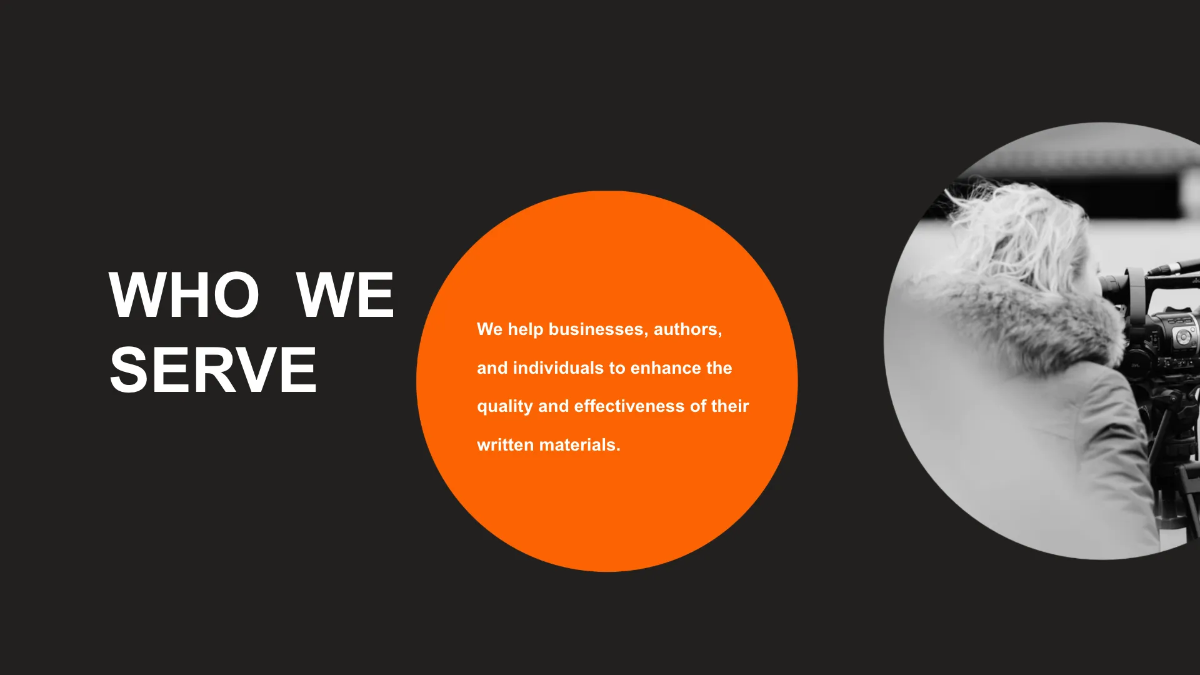 Free Editorial Agency Presentation Template to Edit Online