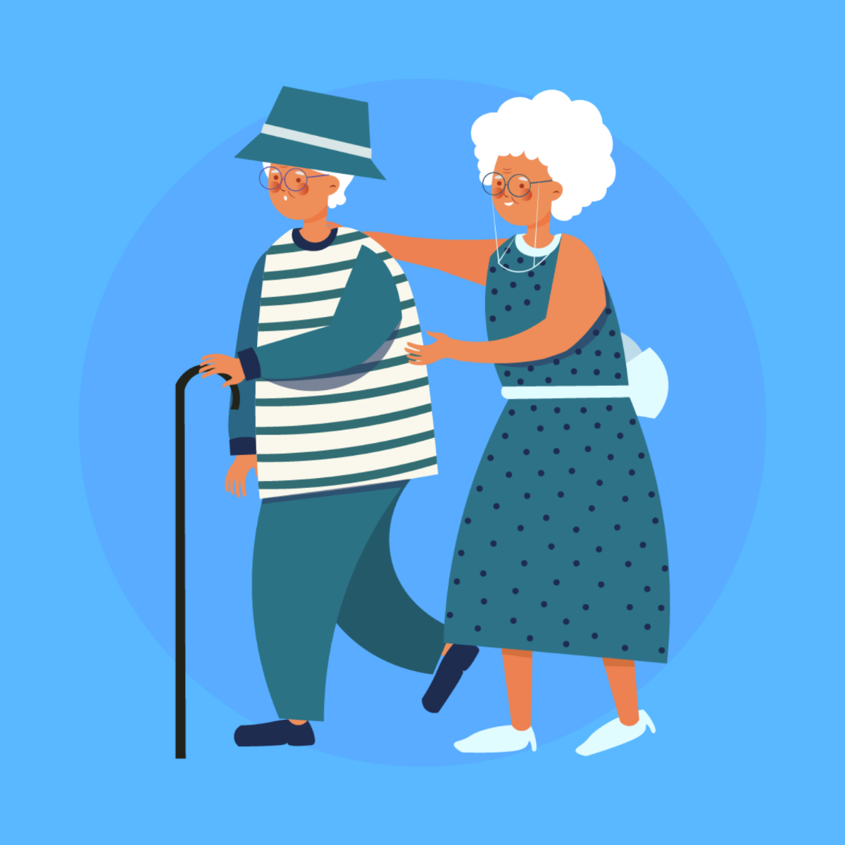 Free Senior Citizens Day Vector Template