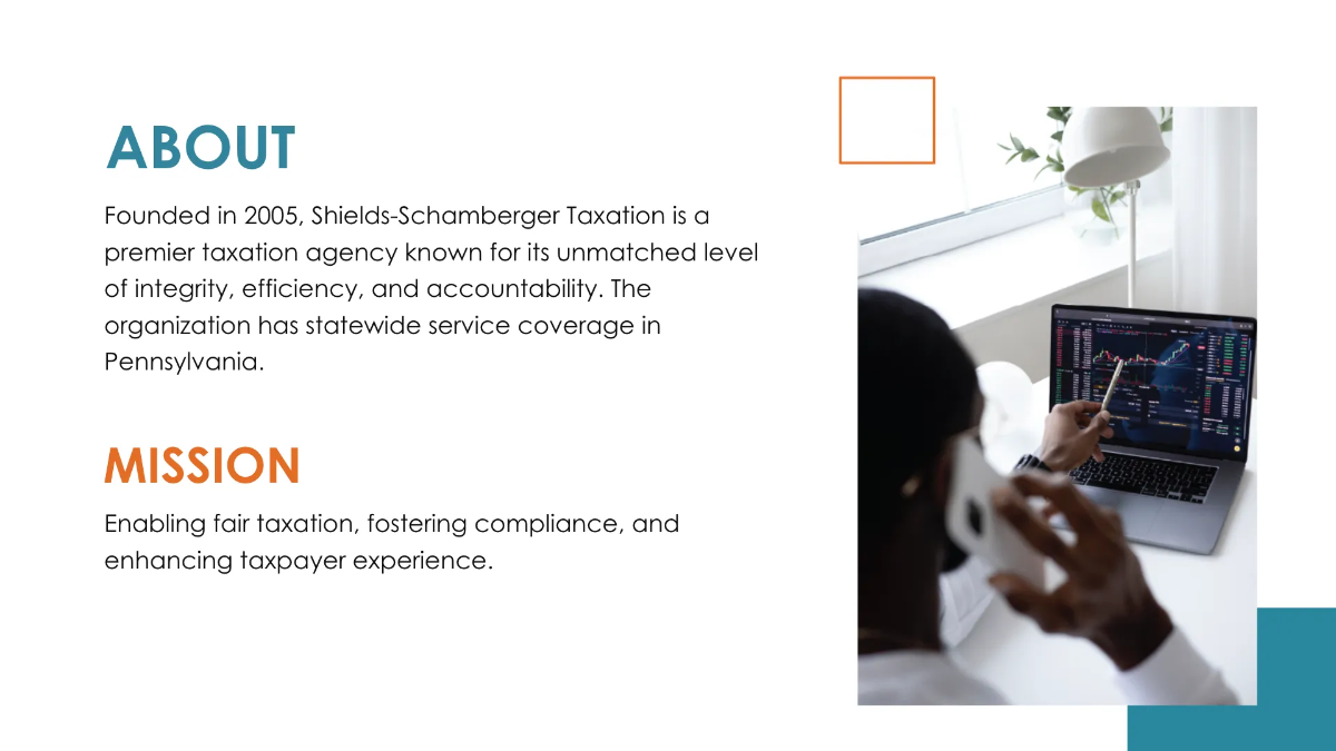 Free Income Tax Agency Presentation Template to Edit Online