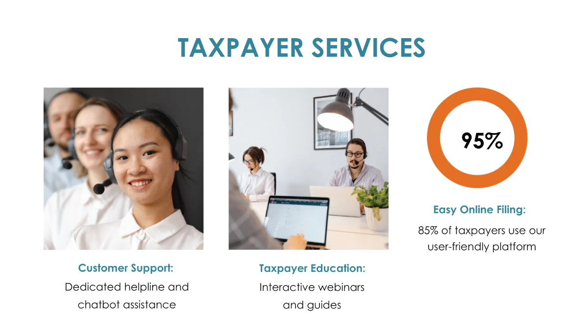 Free Income Tax Agency Presentation Template to Edit Online