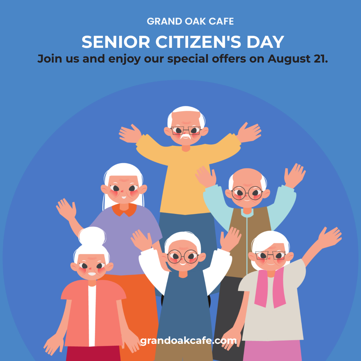 Senior Citizens Day WhatsApp Post Template