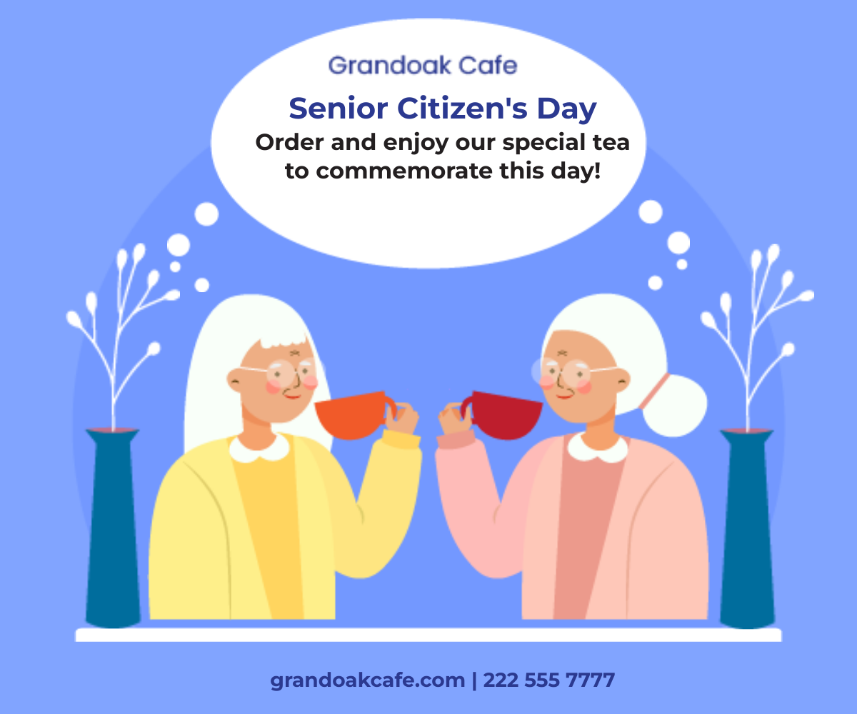 Senior Citizens Day Ad Banner Template