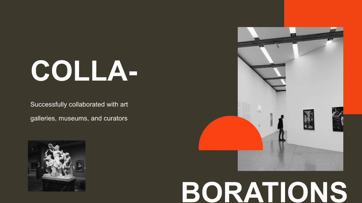 Free Art Studio Agency Presentation Template to Edit Online