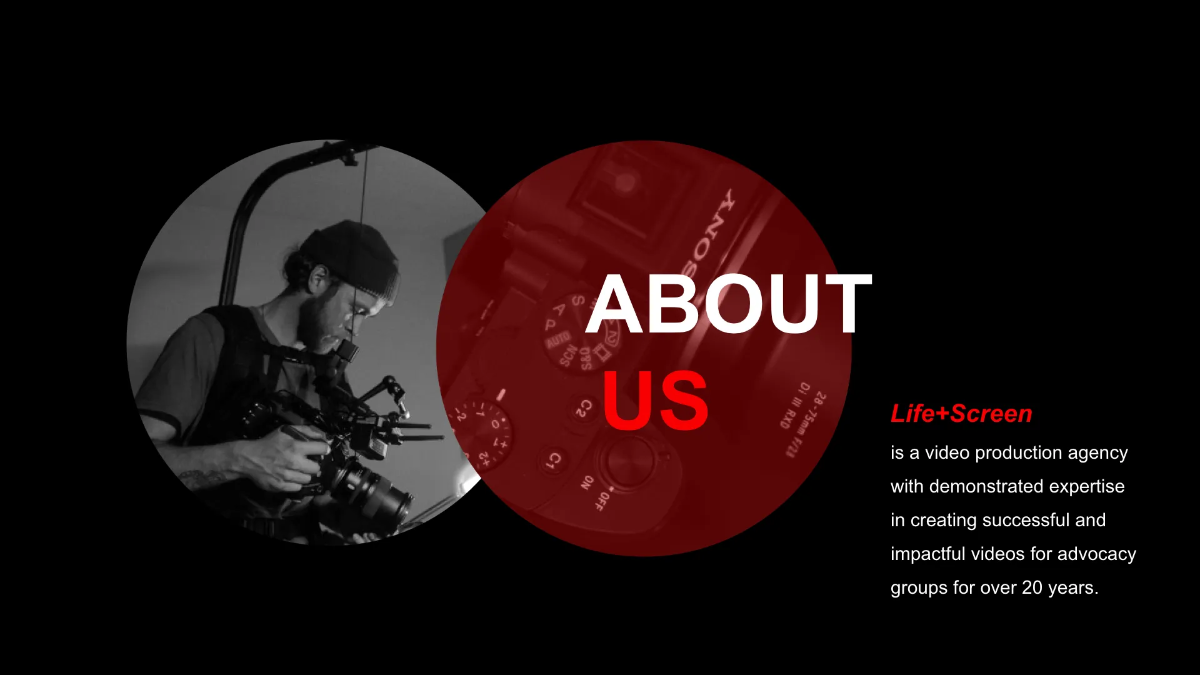 Free Video Production Agency Presentation Template to Edit Online