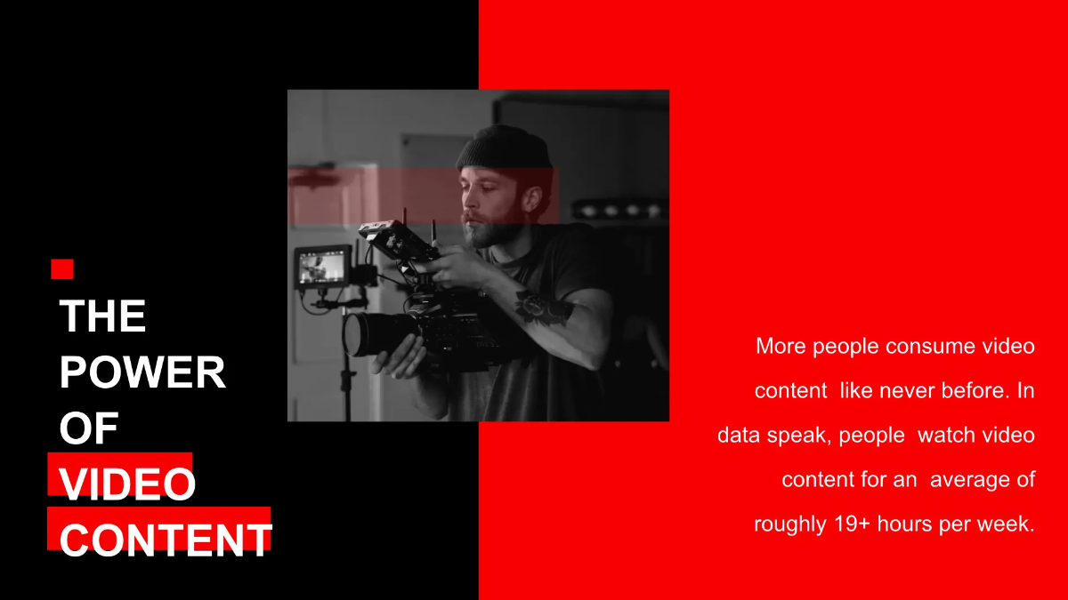 Free Video Production Agency Presentation Template to Edit Online