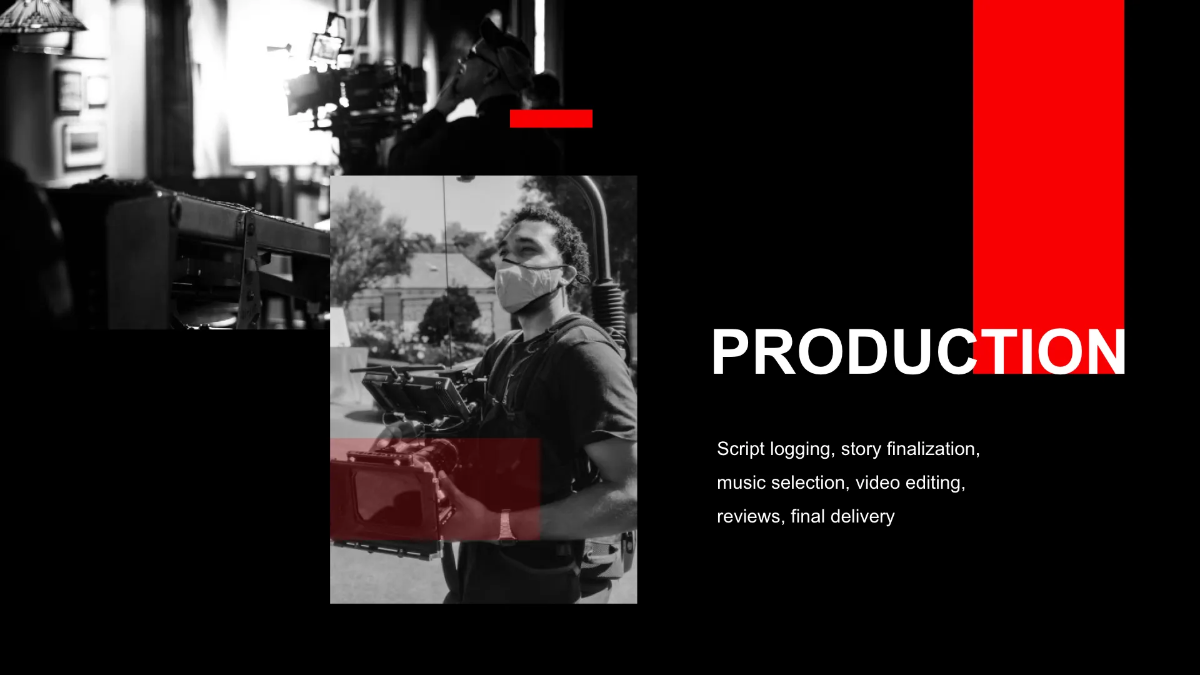 Free Video Production Agency Presentation Template to Edit Online