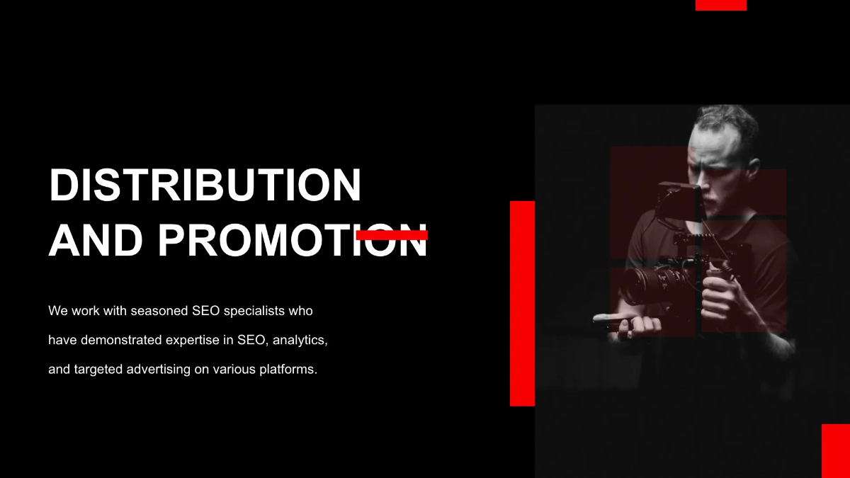 Free Video Production Agency Presentation Template to Edit Online