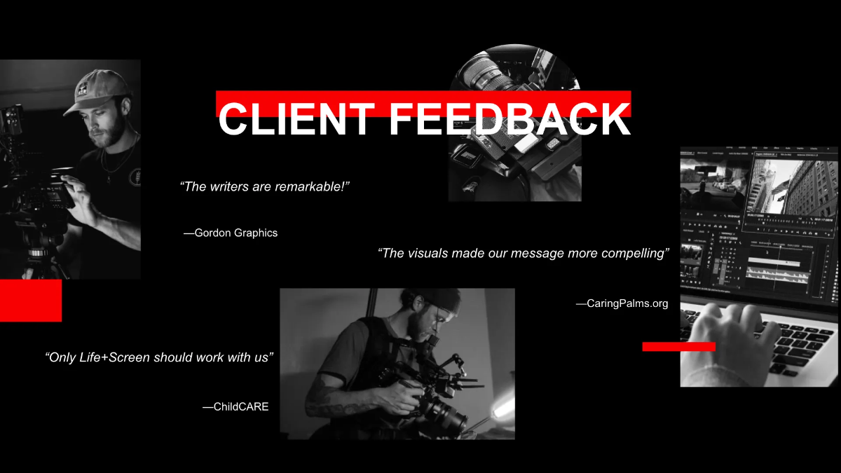 Free Video Production Agency Presentation Template to Edit Online