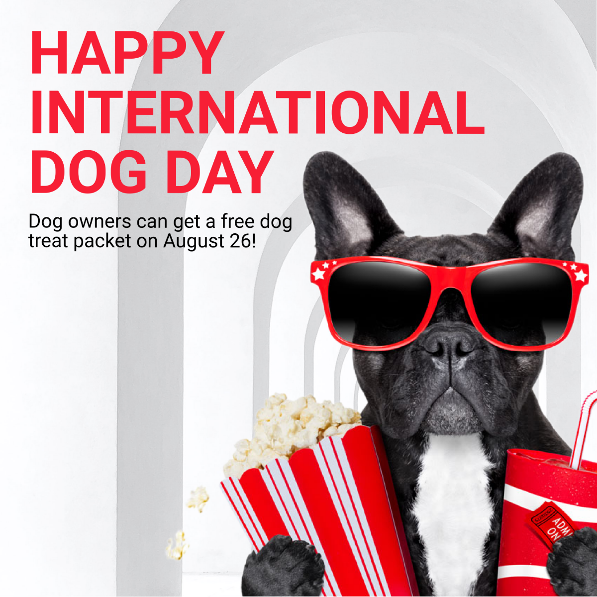 International Dog Day  Instagram Post