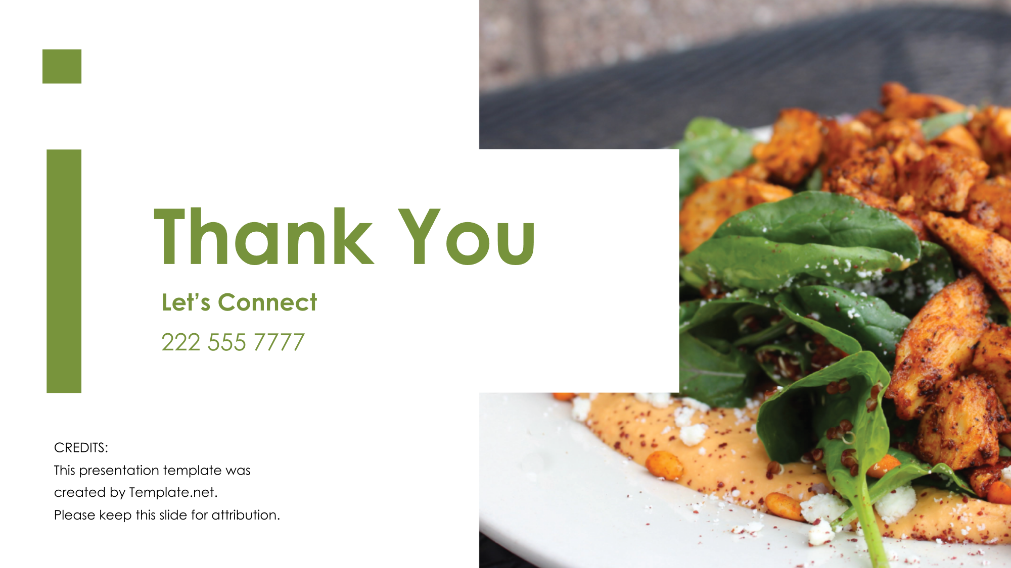 Free Food Agency Presentation Template to Edit Online