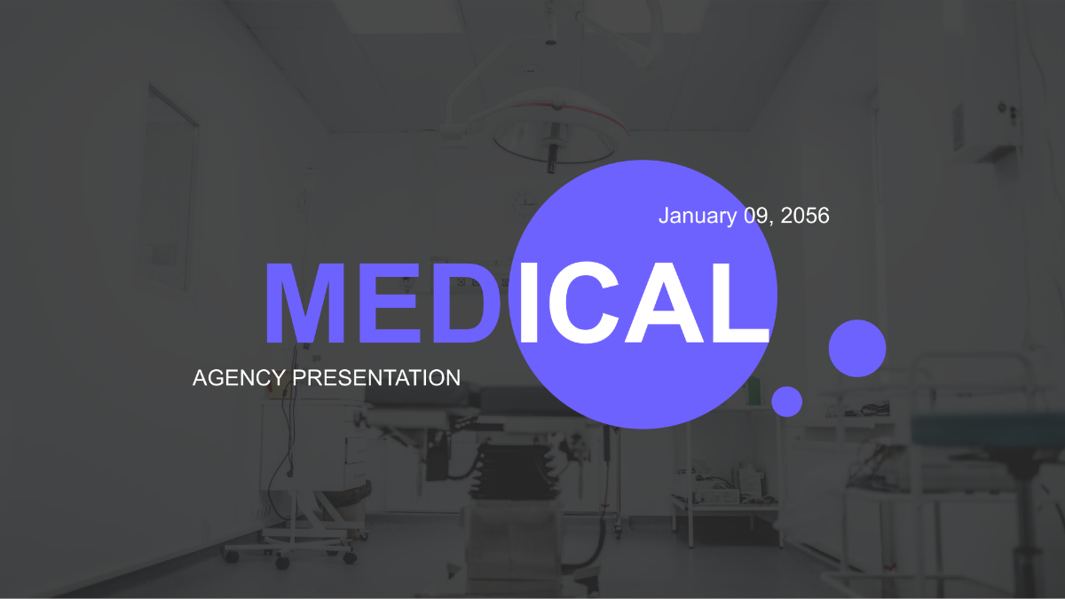 Medical Agency Presentation Template