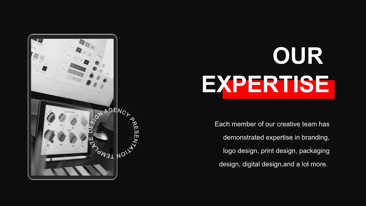 Free Design Agency Presentation Template to Edit Online