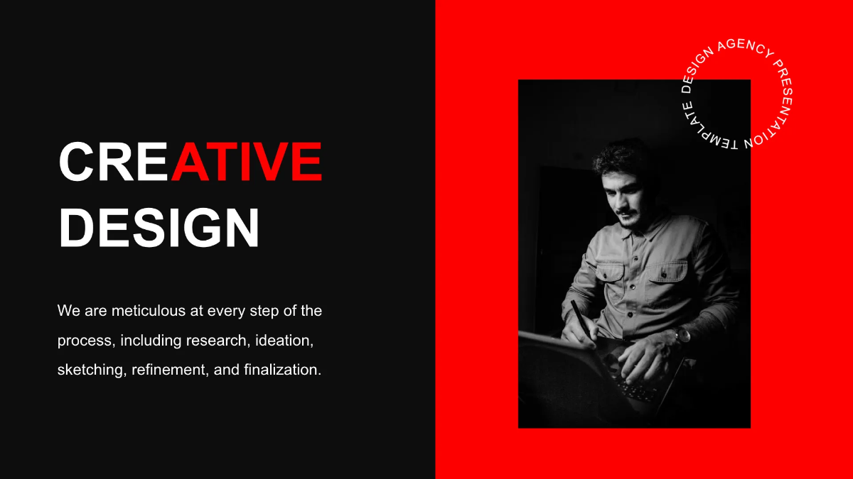 Free Design Agency Presentation Template to Edit Online