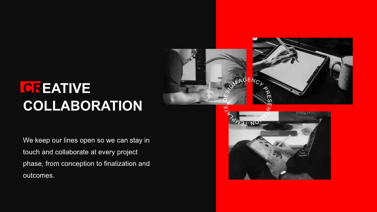 Free Design Agency Presentation Template to Edit Online