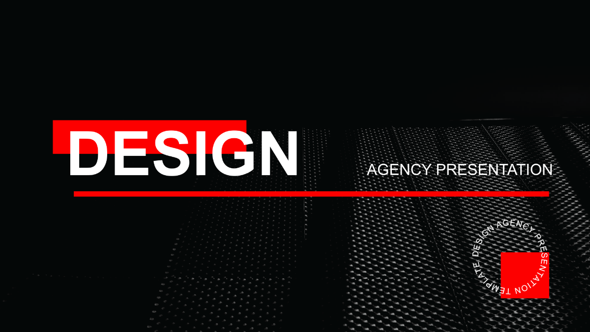 Design Agency Presentation Template