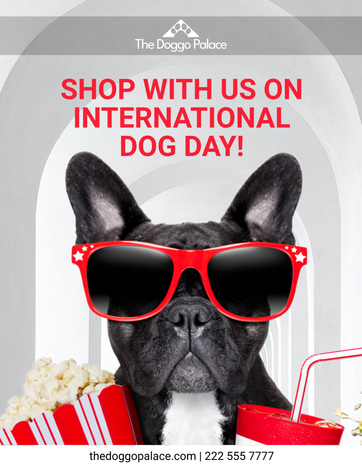 International Dog Day  Sales Flyer