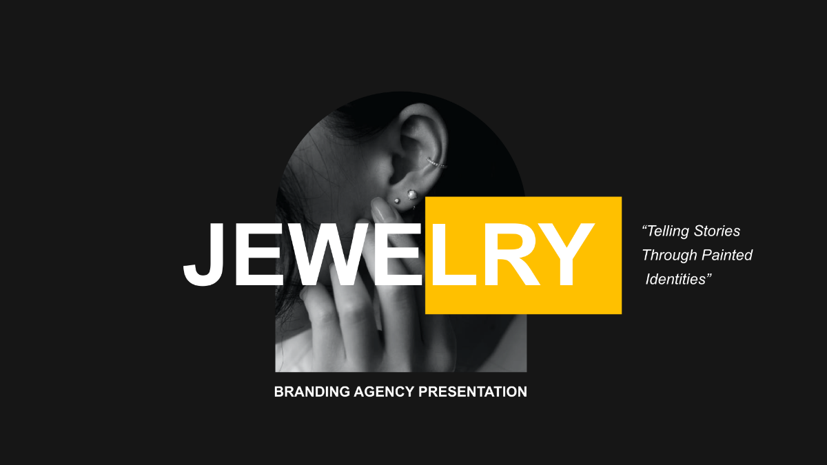 Jewelry Branding Agency Presentation Template