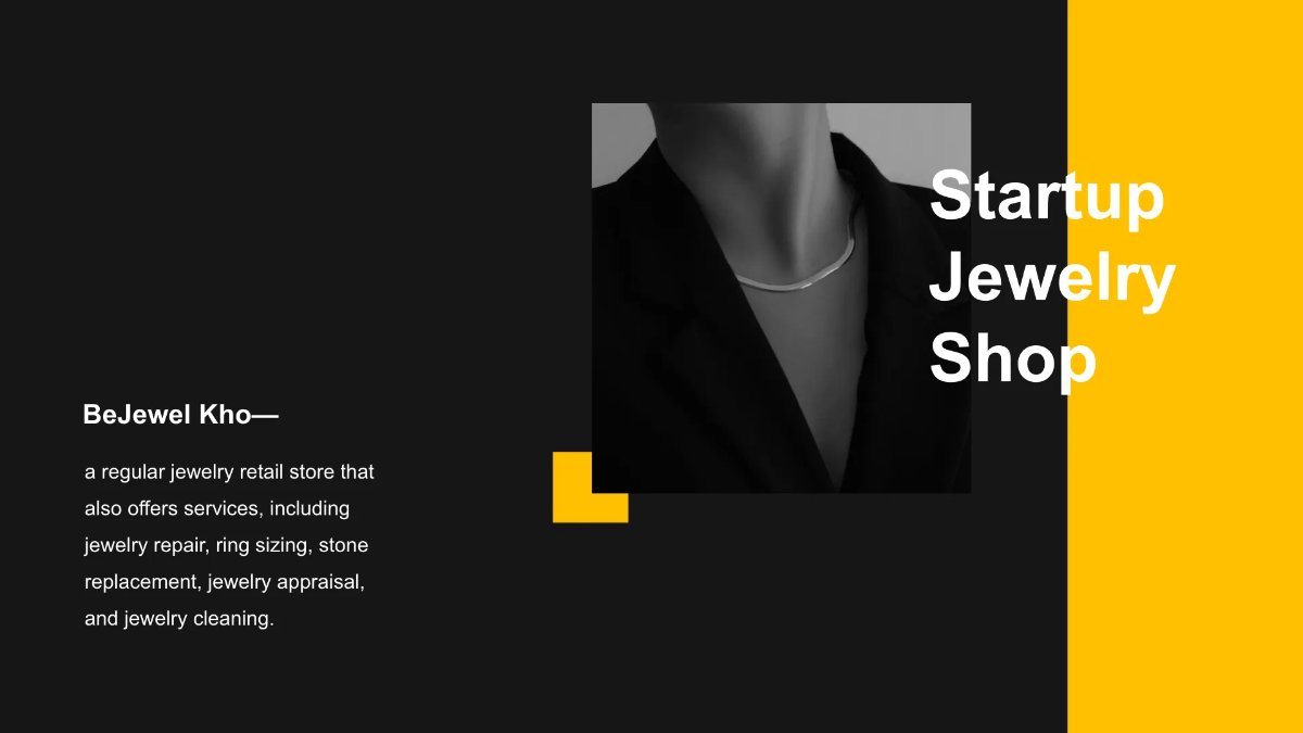 Free Jewelry Branding Agency Presentation Template to Edit Online