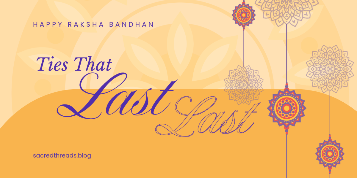 Free Raksha Bandhan Blog Banner Template to Edit Online