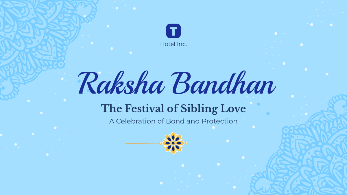 Free Raksha Bandhan Presentation Template to Edit Online