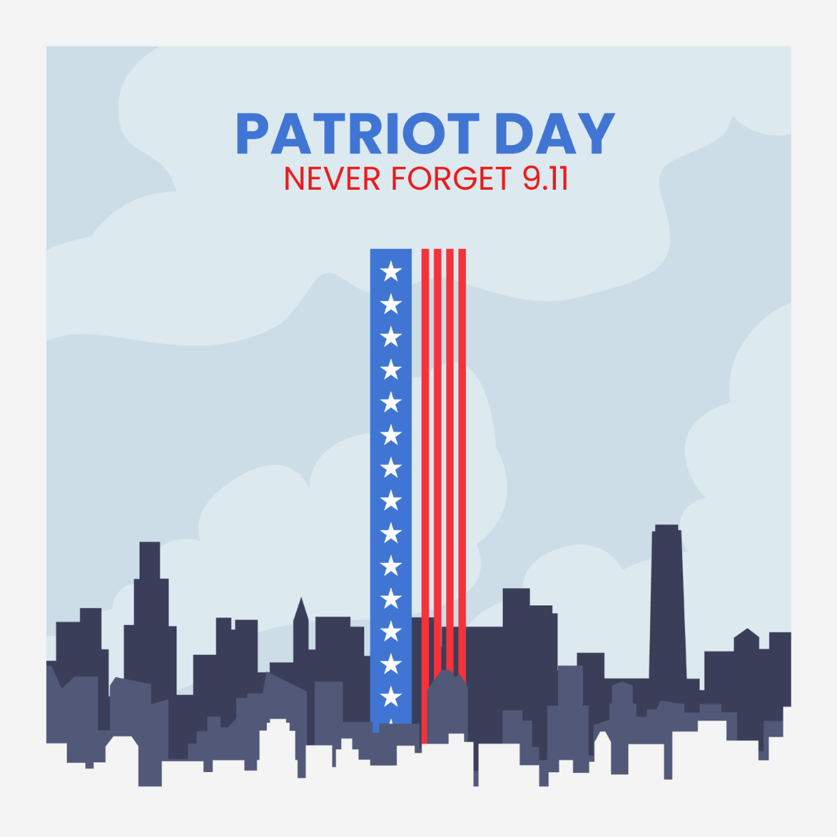 Free Patriot Day Vector Template