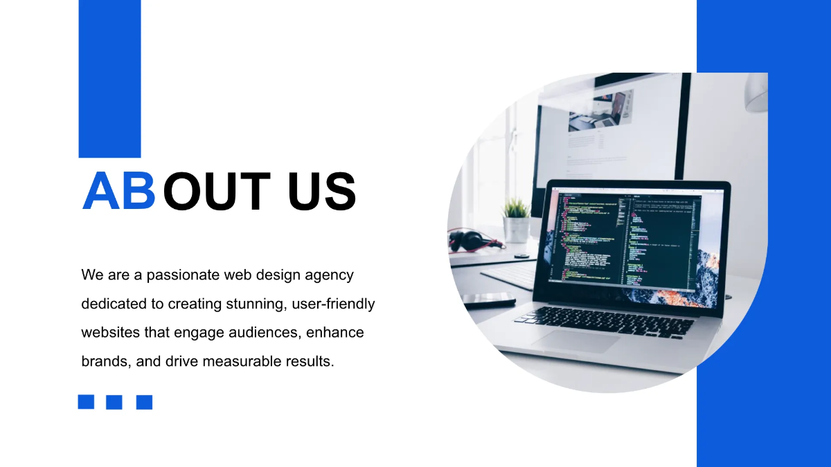 Free Web Design Agency Presentation Template to Edit Online