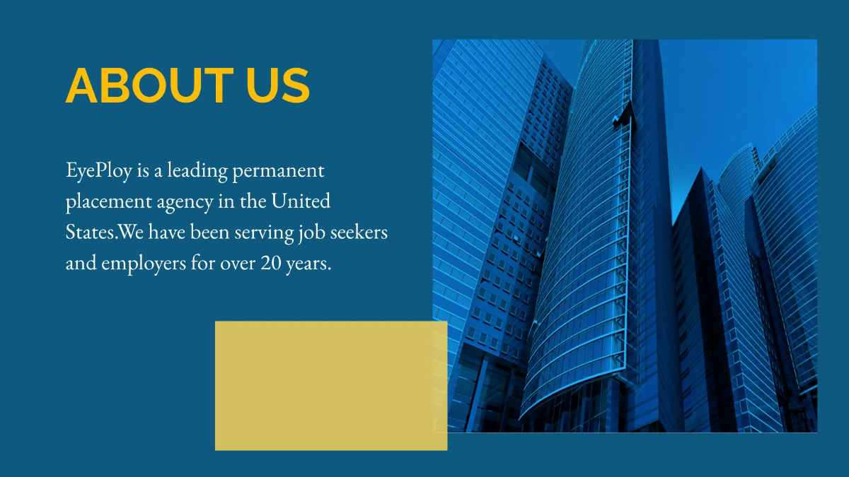 Free Employment Agency Presentation Template to Edit Online