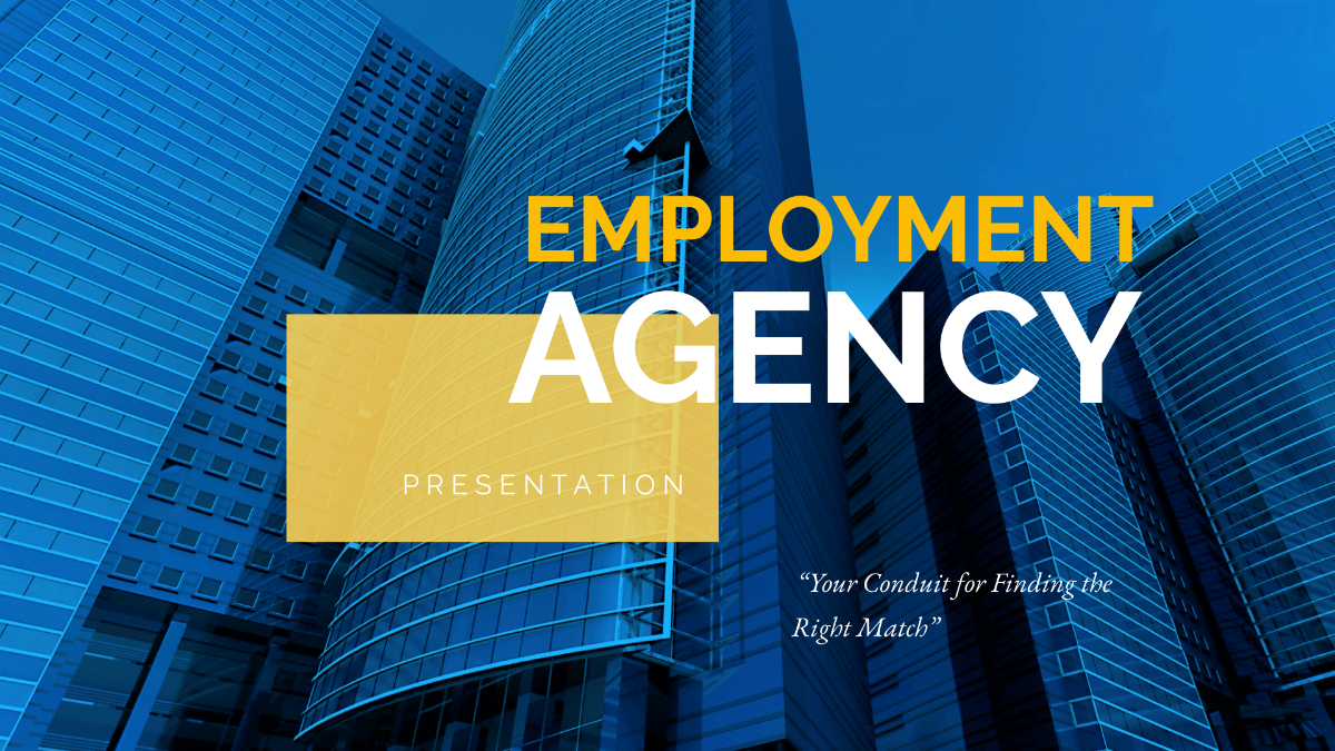 Employment Agency Presentation Template