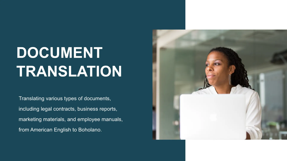 Free Translation Agency Presentation Template to Edit Online