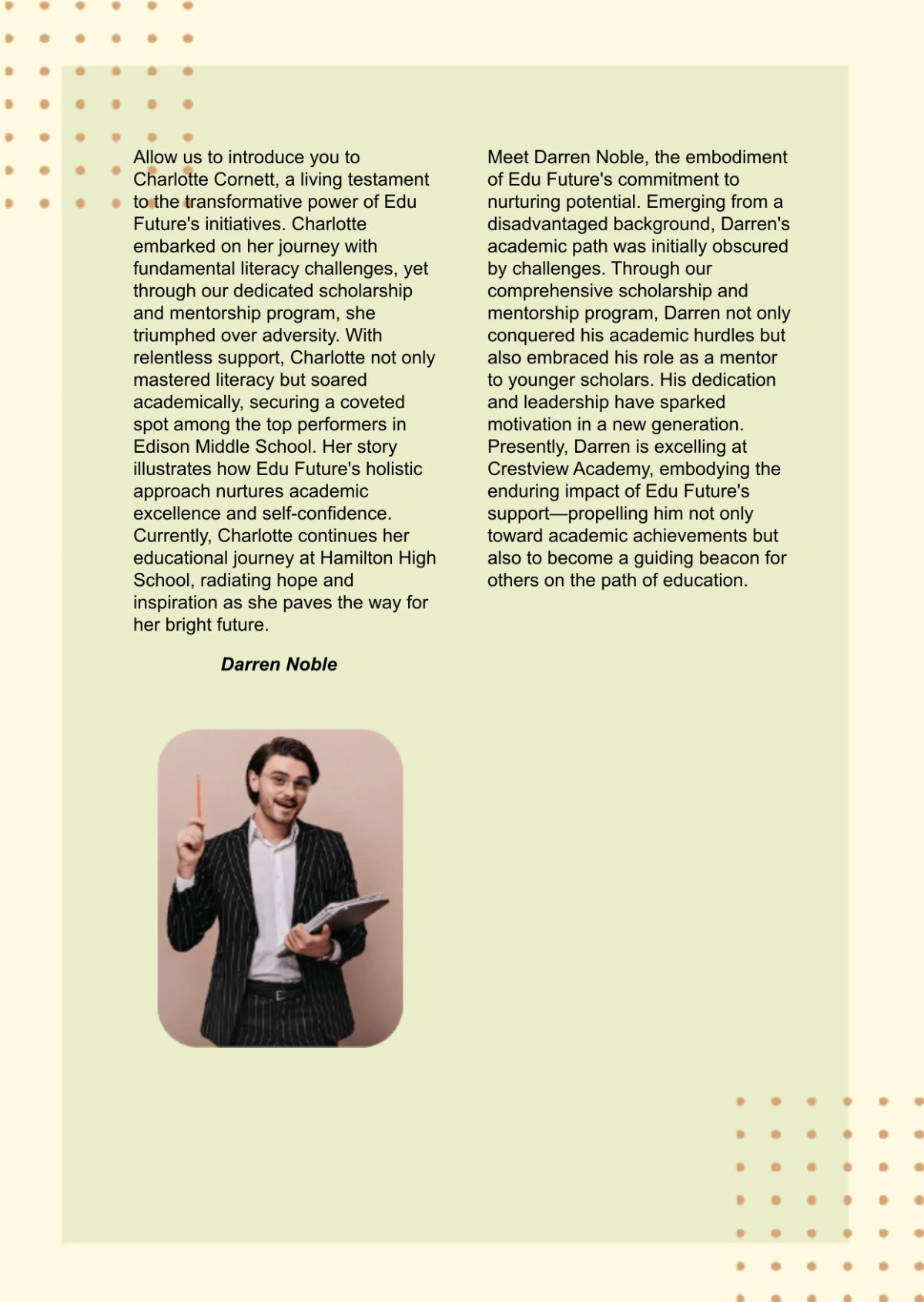 Free Nonprofit Annual Report Bio Template to Edit Online