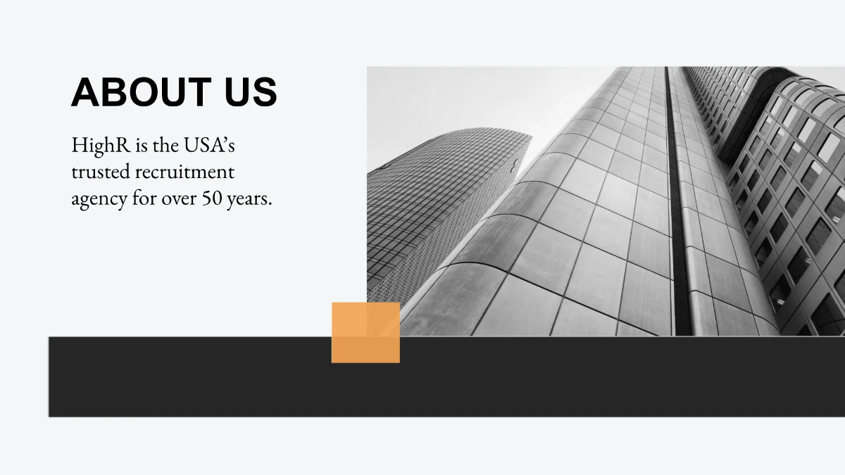 Free Recruitment Agency Presentation Template to Edit Online