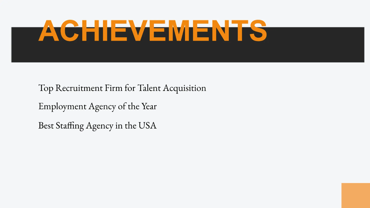 Free Recruitment Agency Presentation Template to Edit Online