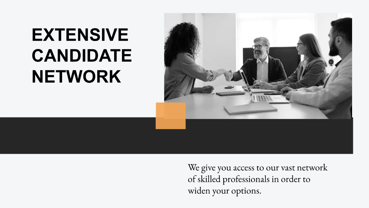 Free Recruitment Agency Presentation Template to Edit Online