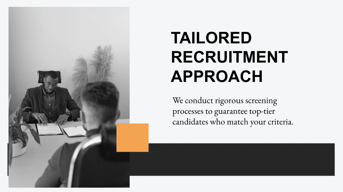 Free Recruitment Agency Presentation Template to Edit Online