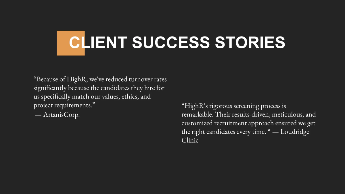 Free Recruitment Agency Presentation Template to Edit Online