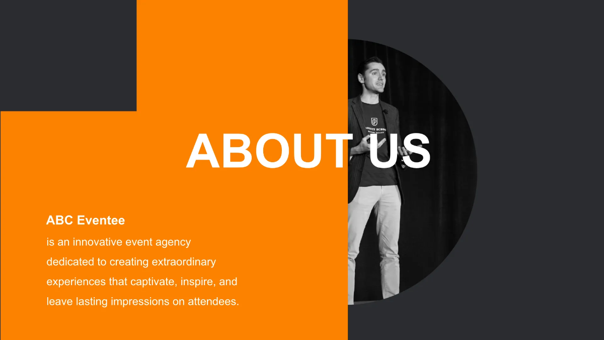 Free Event Agency presentation Template to Edit Online